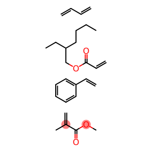 2-Propenoic acid, 2-methyl-, methyl ester, polymer with 1,3-butadiene, ethenylbenzene and 2-ethylhexyl 2-propenoate