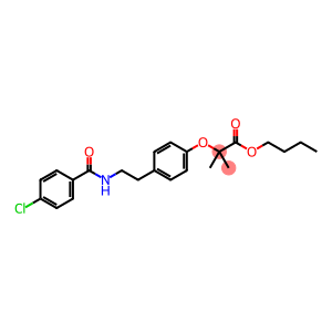 Propanoic acid, 2-[4-[2-[(4-chlorobenzoyl)amino]ethyl]phenoxy]-2-methyl-, butyl ester