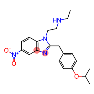 N-ethyl-2-[5-nitro-2-[(4-propan-2-yloxyphenyl)methyl]-1-benzimidazolyl]ethanamine