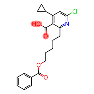 2-(5-(benzoyloxy)pentyl)-6-chloro-4-cyclopropylnicotinic acid