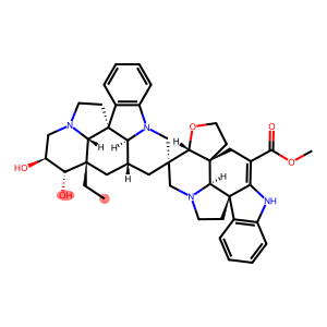 Methyl (2R,2aS,5aR,5a1R,51'S,8a'R,9a'S,9a1'R,10'S,11'S,12bR,15a'S)-9a'-ethyl-10',11'-dihydroxy-4,5,51',6,8,8a',9a',9a1',11',12',13,14,14',15'-tetradecahydro-1H,2aH,5a1H,6'H,8'H,9'H,10'H-spiro[furo[2',3':7,8]indolizino[8,1-cd]carbazole-2,7'-indolizino[8,1-cd]pyrido[1,2,3-lm]carbazole]-7-carboxylate