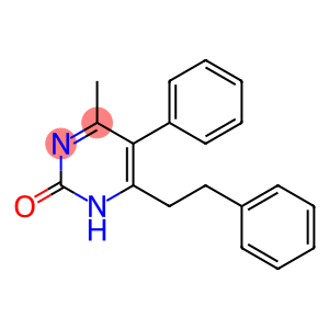 2(1H)-Pyrimidinone, 4-methyl-5-phenyl-6-(2-phenylethyl)-