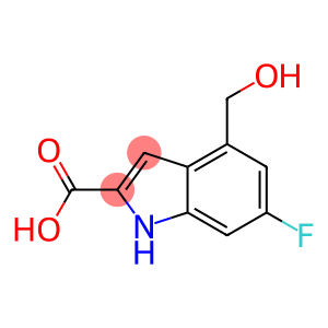 6-氟-4-(羟甲基)-1H-吲哚-2-羧酸