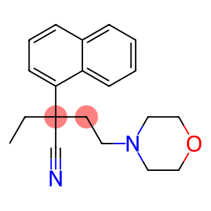 4-Morpholinebutanenitrile, α-ethyl-α-1-naphthalenyl-