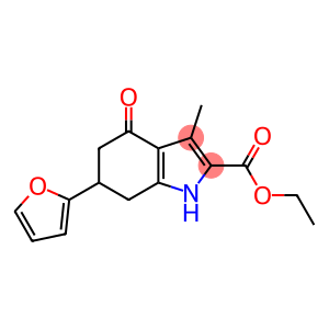 6-(2-呋喃基)-3-甲基-4-氧代-4,5,6,7-四氢-1H-吲哚-2-甲酸乙酯