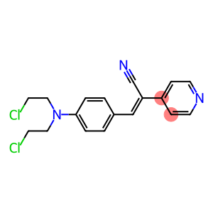 4-Pyridineacetonitrile,a-[[4-[bis(2-chloroethyl)amino]phenyl]methylene]-