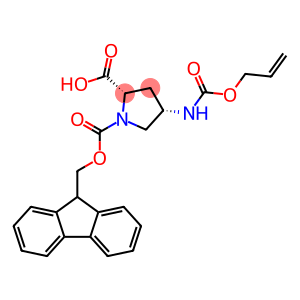 (2S,4S)-1-Fmoc-4-(Allyloxycarbonylamino)-2-pyrrolidinecarboxylic acid