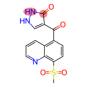 3H-Pyrazol-3-one,  1,2-dihydro-4-[[8-(methylsulfonyl)-5-quinolinyl]carbonyl]-