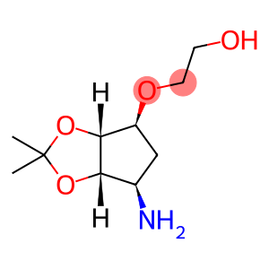 2-{[(3aR,4S,6R,6aS)-6-amino-2,2-dimethyltetrahydro-3aH-cyclopenta[d][1,3]dioxol-4-yl]oxy}ethanol