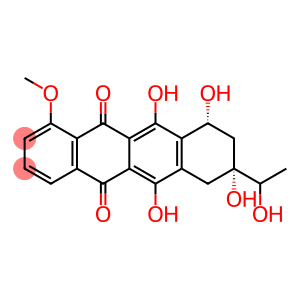 5,12-Naphthacenedione, 7,8,9,10-tetrahydro-6,8,10,11-tetrahydroxy-8-(1-hydroxyethyl)-1-methoxy-, (8R,10R)-rel-