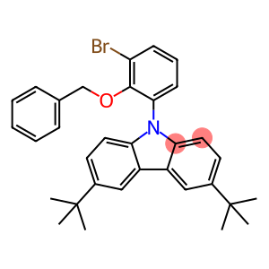 9-(2-(苄氧基)-3-溴苯基)-3,6-二叔丁基-9H-咔唑
