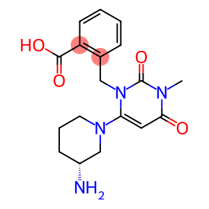 Benzoic acid, 2-[[6-[(3R)-3-amino-1-piperidinyl]-3,4-dihydro-3-methyl-2,4-dioxo-1(2H)-pyrimidinyl]methyl]-