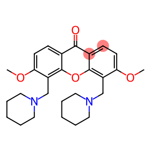 9H-Xanthen-9-one, 3,6-dimethoxy-4,5-bis(1-piperidinylmethyl)-