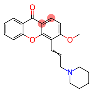 3-Methoxy-4-(3-piperidino-1-propen-1-yl)-9H-xanthen-9-one