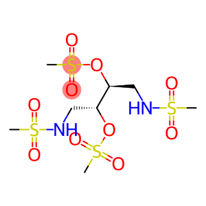 Methanesulfonamide,N,N'-(2,3-dihydroxytetramethylene)bis-, dimethanesulfonate (ester), meso- (8CI)