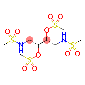 Methanesulfonamide, N,N'-(2,3-dihydroxytetramethylene)bis-, dimethanesulfonate (ester), (±)- (8CI)