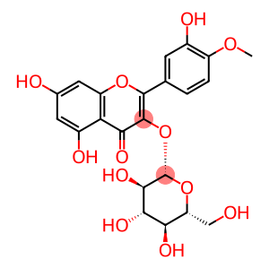 4H-1-Benzopyran-4-one, 3-(β-D-glucopyranosyloxy)-5,7-dihydroxy-2-(3-hydroxy-4-methoxyphenyl)-