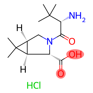 3-Azabicyclo[3.1.0]hexane-2-carboxylic acid, 3-[(2S)-2-amino-3,3-dimethyl-1-oxobutyl]-6,6-dimethyl-, hydrochloride (1:1), (1R,2S,5S)-