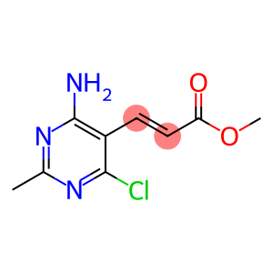 2-Propenoic acid, 3-(4-amino-6-chloro-2-methyl-5-pyrimidinyl)-, methyl ester, (2E)-