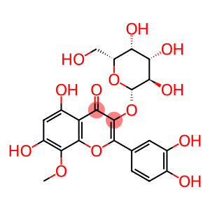 4H-1-Benzopyran-4-one, 2-(3,4-dihydroxyphenyl)-3-(β-D-galactopyranosyloxy)-5,7-dihydroxy-8-methoxy-