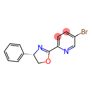 Pyridine, 5-bromo-2-[(4S)-4,5-dihydro-4-phenyl-2-oxazolyl]-