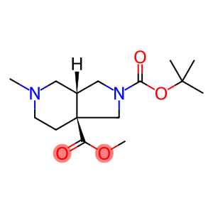 1H-Pyrrolo[3,4-c]pyridine-2,7a-dicarboxylic acid, hexahydro-5-methyl-, 2-(1,1-dimethylethyl) 7a-methyl ester, (3aR,7aS)-rel-