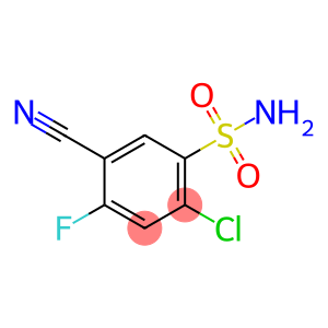 4-Chloro-2-fluoro-5-sulfonamidebenzonitrile