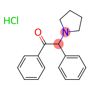 Ethanone,1,2-diphenyl-2-(1-pyrrolidinyl)-, hydrochloride (1:1)