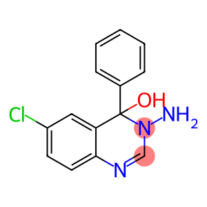 4-Quinazolinol, 3-amino-6-chloro-3,4-dihydro-4-phenyl-