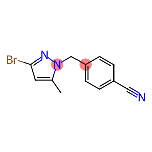 4-[(3-bromo-5-methyl-pyrazol-1-yl)methyl]benzonitrile