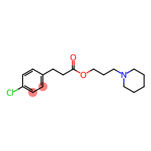 Benzenepropanoic acid, 4-chloro-, 3-(1-piperidinyl)propyl ester