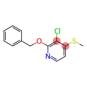 Pyridine, 3-chloro-4-(methylthio)-2-(phenylmethoxy)-