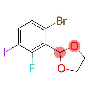 1,3-Dioxolane, 2-(6-bromo-2-fluoro-3-iodophenyl)-