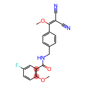 N-[[4-(2,2-dicyano-1-methoxy-vinyl)phenyl]methyl]-5-fluoro-2-methoxy-benzamide