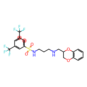 Benzenesulfonamide, N-[3-[[(2,3-dihydro-1,4-benzodioxin-2-yl)methyl]amino]propyl]-3,5-bis(trifluoromethyl)-