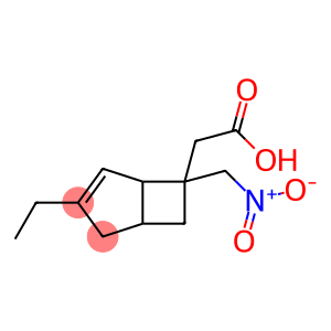 Bicyclo[3.2.0]hept-3-ene-6-acetic acid, 3-ethyl-6-(nitromethyl)-