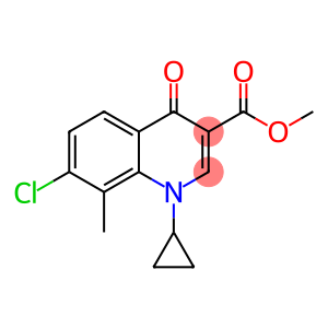 Methyl 7-chloro-1-cyclopropyl-1,4-dihydro-8-methyl-4-oxo-3-quinolinecarboxylate