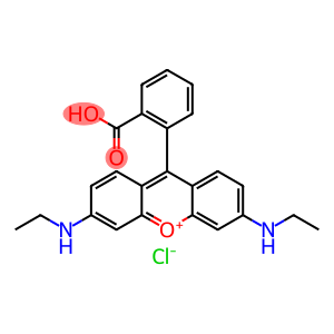 9-(2-carboxyphenyl)-3,6-bis(ethylamino)xanthylium chloride