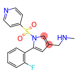 1-(5-(2-fluorophenyl)-1-(pyridin-4-ylsulfonyl)-1H-pyrrol-3-yl)-N-methylmethanamine fumarate