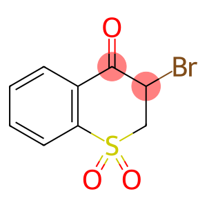 4H-1-Benzothiopyran-4-one,3-bromo-2,3-dihydro-, 1,1-dioxide