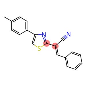 2-[4-(4-methylphenyl)-1,3-thiazol-2-yl]-3-phenylacrylonitrile