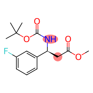 Methyl (3S)-3-[(tert-butoxycarbonyl)amino]-3-(3-fluorophenyl)propanoate