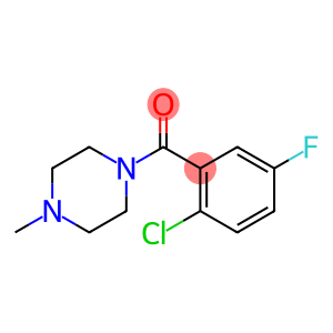 (2-chloro-5-fluorophenyl)(4-methylpiperazin-1-yl)methanone