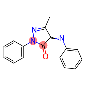 3H-Pyrazol-3-one, 2,4-dihydro-5-methyl-2-phenyl-4-(phenylimino)-