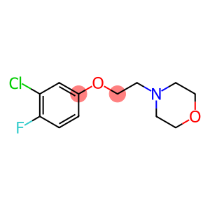 4-(2-(3-chloro-4-fluorophenoxy)ethyl)morpholine