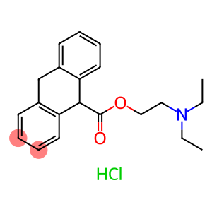 9-Anthracenecarboxylicacid, 9,10-dihydro-, 2-(diethylamino)ethyl ester, hydrochloride (1:1)