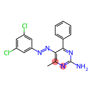 2-Pyrimidinamine,5-[2-(3,5-dichlorophenyl)diazenyl]-4-methyl-6-phenyl-