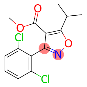 methyl 3-(2,6-dichlorophenyl)-5-(propan-2-yl)-1,2-oxazole-4-carboxylate