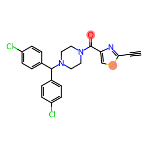 Methanone, [4-[bis(4-chlorophenyl)methyl]-1-piperazinyl](2-ethynyl-4-thiazolyl)-