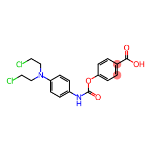 Benzoic acid,4-[[[[4-[bis(2-chloroethyl)amino]phenyl]amino]carbonyl]oxy]-